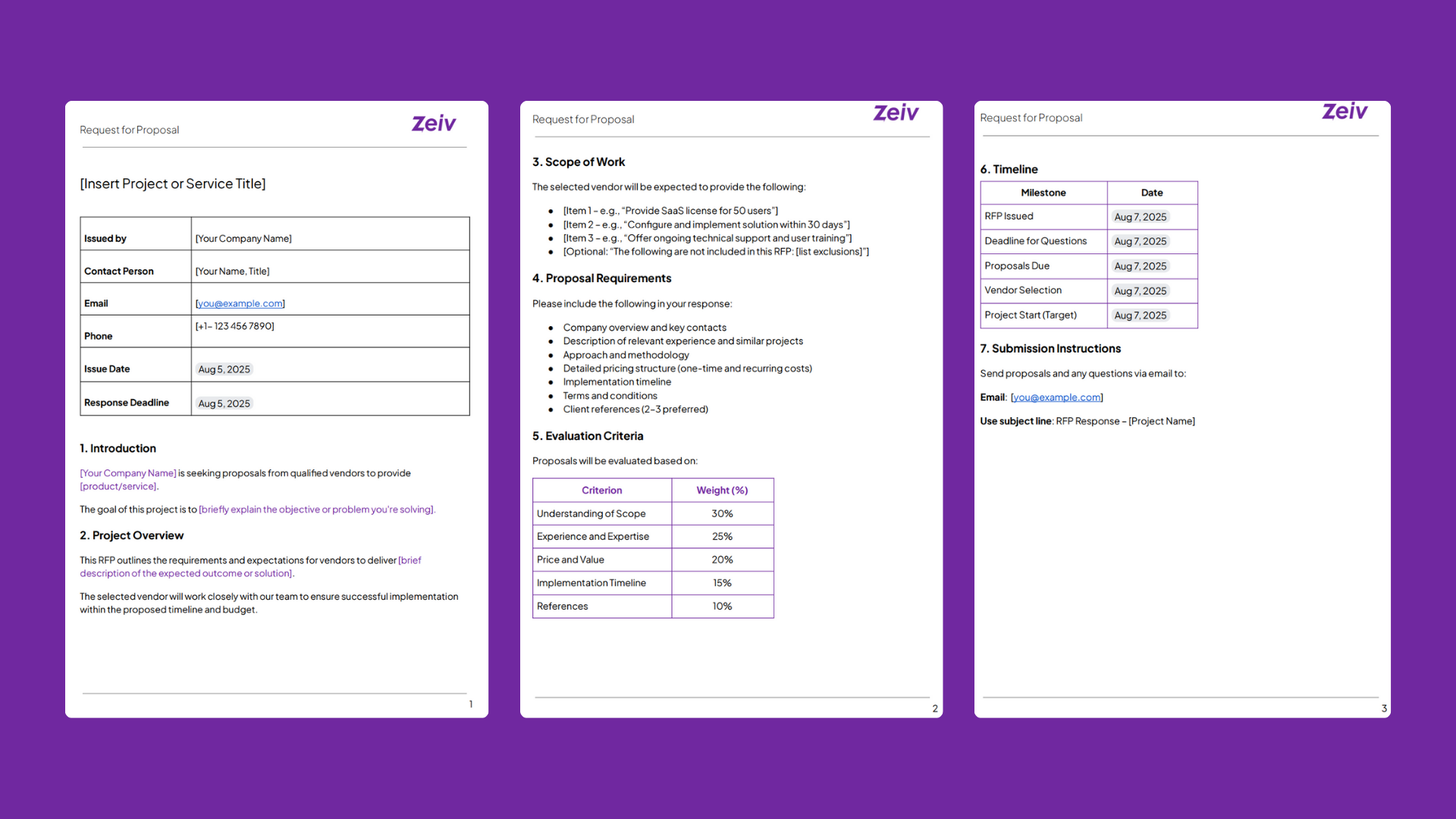 Free Procurement Templates